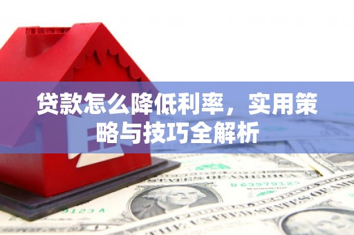 山阳贷款怎么降低利率，实用策略与技巧全解析