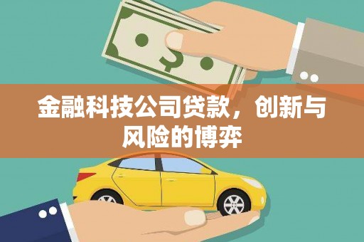 洪洞金融科技公司贷款，创新与风险的博弈