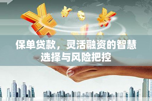 顺城保单贷款，灵活融资的智慧选择与风险把控