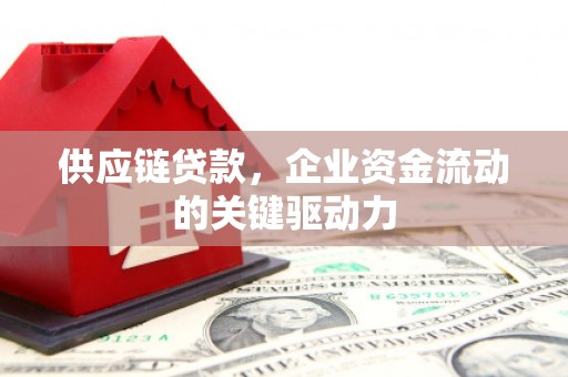 江岸供应链贷款，企业资金流动的关键驱动力