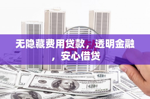 高邮无隐藏费用贷款，透明金融，安心借贷