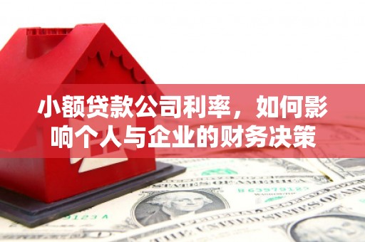 金秀小额贷款公司利率，如何影响个人与企业的财务决策