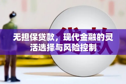 龙川无担保贷款，现代金融的灵活选择与风险控制