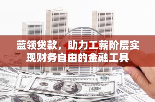 保亭蓝领贷款，助力工薪阶层实现财务自由的金融工具
