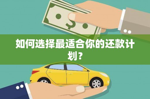 七里河如何选择最适合你的还款计划？