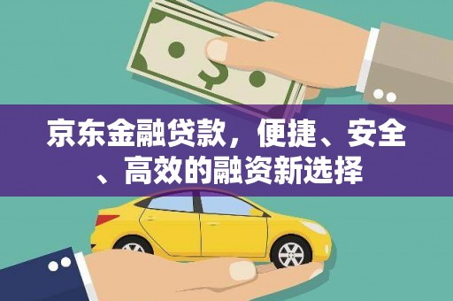 分宜京东金融贷款，便捷、安全、高效的融资新选择